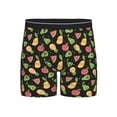 thumbnail image 1 of Men'S Boxer Briefs, Cute Pear Mango Watermelon Pineapple Soft And Breathable Mens Underwear Boxer Briefs With Widen Waist, 1 of 2