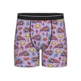 thumbnail image 1 of Men'S Boxer Briefs, Cute Pizza Lightning Starry Sky Soft And Breathable Mens Underwear Boxer Briefs With Widen Waist, 1 of 2
