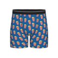 thumbnail image 1 of Men'S Boxer Briefs, Cute Popcorn Blue Soft And Breathable Mens Underwear Boxer Briefs With Widen Waist, 1 of 2