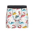 thumbnail image 1 of Men'S Boxer Briefs, Dinosaur Print K Soft And Breathable Mens Underwear Boxer Briefs With Widen Waist, 1 of 2