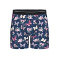 thumbnail image 1 of Men'S Boxer Briefs, Flower Butterfly_A Soft And Breathable Mens Underwear Boxer Briefs With Widen Waist, 1 of 2