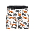 thumbnail image 1 of Men'S Boxer Briefs, Fox And Skunk Soft And Breathable Mens Underwear Boxer Briefs With Widen Waist, 1 of 2