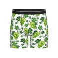 thumbnail image 1 of Men'S Boxer Briefs, Grape Print Green Soft And Breathable Mens Underwear Boxer Briefs With Widen Waist, 1 of 2