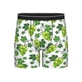 thumbnail image 1 of Men'S Boxer Briefs, Green Grape Soft And Breathable Mens Underwear Boxer Briefs With Widen Waist, 1 of 2
