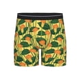 thumbnail image 1 of Men'S Boxer Briefs, Green Leavescalla Lily Flowers Soft And Breathable Mens Underwear Boxer Briefs With Widen Waist, 1 of 2