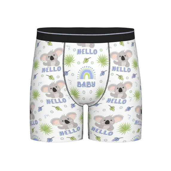 Men'S Boxer Briefs, Hello Koala Soft And Breathable Mens Underwear Boxer Briefs With Widen Waist