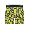 thumbnail image 1 of Men'S Boxer Briefs, Lemon Berry Leaves Soft And Breathable Mens Underwear Boxer Briefs With Widen Waist, 1 of 2