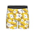 thumbnail image 1 of Men'S Boxer Briefs, Lilies Flowers Yellow Soft And Breathable Mens Underwear Boxer Briefs With Widen Waist, 1 of 2