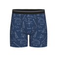 thumbnail image 1 of Men'S Boxer Briefs, Math Print Blue Ruler Soft And Breathable Mens Underwear Boxer Briefs With Widen Waist, 1 of 2