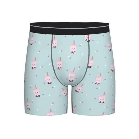 Men'S Boxer Briefs, Milk Tea F Soft And Breathable Mens Underwear Boxer Briefs With Widen Waist