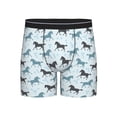 thumbnail image 1 of Men'S Boxer Briefs, Minimalist Horse Triangle Soft And Breathable Mens Underwear Boxer Briefs With Widen Waist, 1 of 2