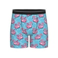 thumbnail image 1 of Men'S Boxer Briefs, Pinkinflatable Bird Circle Soft And Breathable Mens Underwear Boxer Briefs With Widen Waist, 1 of 2