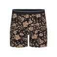 thumbnail image 1 of Men'S Boxer Briefs, Roses_Aa Soft And Breathable Mens Underwear Boxer Briefs With Widen Waist, 1 of 2