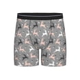 thumbnail image 1 of Men'S Boxer Briefs, Simple Running Deer Soft And Breathable Mens Underwear Boxer Briefs With Widen Waist, 1 of 2