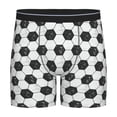 thumbnail image 1 of Men'S Boxer Briefs, Soccer Soft And Breathable Mens Underwear Boxer Briefs With Widen Waist, 1 of 2