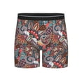 thumbnail image 1 of Men'S Boxer Briefs, Tribal Paisley Soft And Breathable Mens Underwear Boxer Briefs With Widen Waist, 1 of 2