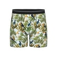 thumbnail image 1 of Men'S Boxer Briefs, Tropical Cute Parrot Toucan Soft And Breathable Mens Underwear Boxer Briefs With Widen Waist, 1 of 2