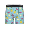 thumbnail image 1 of Men'S Boxer Briefs, Watermelon Pineapple Soft And Breathable Mens Underwear Boxer Briefs With Widen Waist, 1 of 2