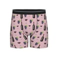 thumbnail image 1 of Men'S Boxer Briefs, Wine Element Pattern Soft And Breathable Mens Underwear Boxer Briefs With Widen Waist, 1 of 2