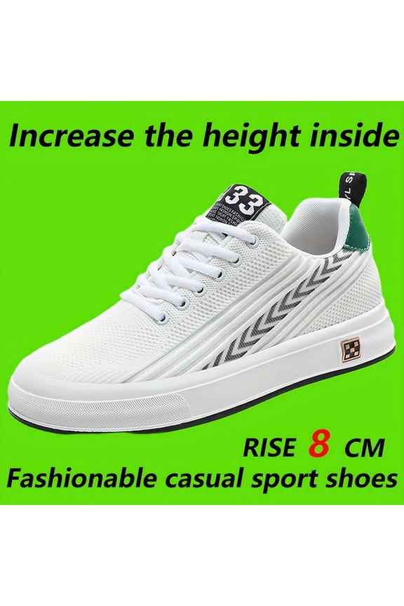 Men'S Breathable Hidden Height-Increasing Shoes with an 3.15inch Lift, Featuring a Mesh Design for Casual Wear in The Korean Style