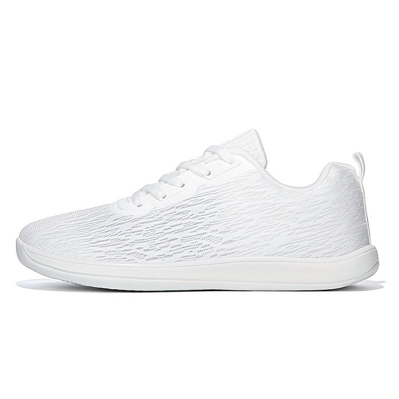 Men'S Breathable Mesh Sneakers - Lightweight, Non-Slip Running Shoes Casual Sneakers | Stylish Mesh Shoes | Durable Rubb with Anti-Odor Technology, White Low-Top Design for Casual and Athletic Wear,