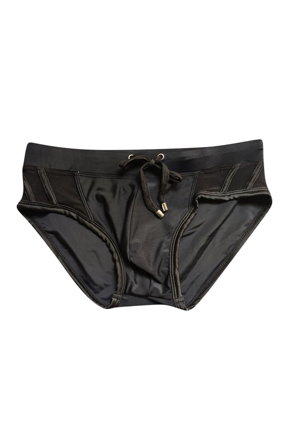 Men'S Briefs Mesh Buttock Lifting Thong Mesh Double Trunks Men Summer Outfits,Black,2XL