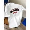 thumbnail image 1 of Men'S "California West Coast" Graphic T-Shirt - Casual, Short Sleeve, Round Neck, Lightweight & Breathable, Perfect for Beach & Outdoor Activities, Beach Casual Wear | Relaxed Fit Shirt, 1 of 3