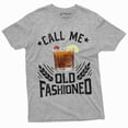 thumbnail image 1 of Men'S Call Me Old Fashioned Drinking Party Tshirt Fathers Day Whiskey On Rocks T-Shirt (XX-Large Grey), 1 of 6