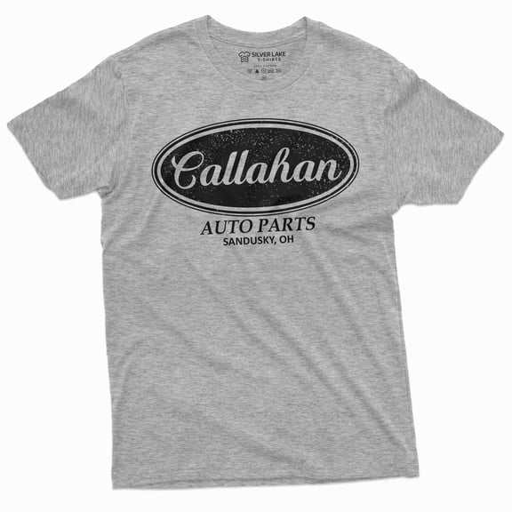 Men'S Callahan Auto Parts T-Shirt Funny Tee Shirt | Popular Culuture Mens Tee (3X-Large Grey)