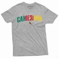 thumbnail image 1 of Men'S Cameroon T-Shirt Cameroun Country Tee Shirt Football Soccer Tee (Large Grey), 1 of 6