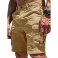 thumbnail image 1 of Men'S Cargo Shorts:Outdoor Wear with Multi-Functional Pockets Khaki XXXL, 1 of 5