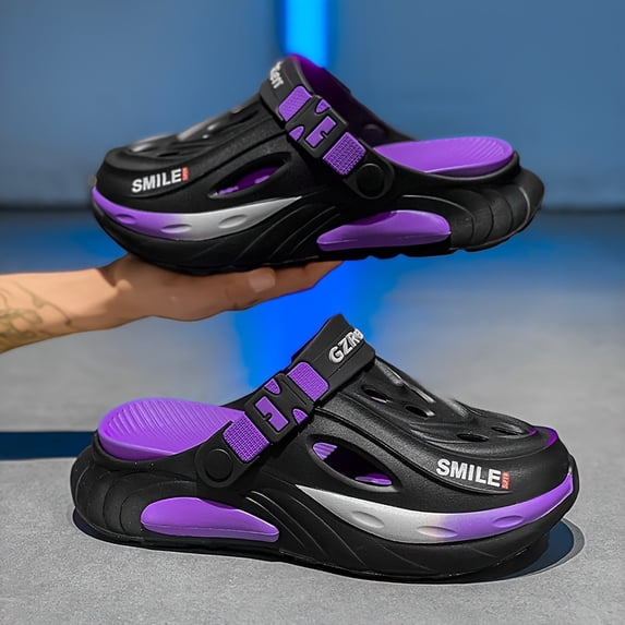 Men'S Casual EVA Mules & Clogs - Slip-On Summer Shoes with Textured Grip, Round Toe Design, and Comfortable Fit for Casual Attire, Summer Footwear | Sporty Design | EVA Material Shoe