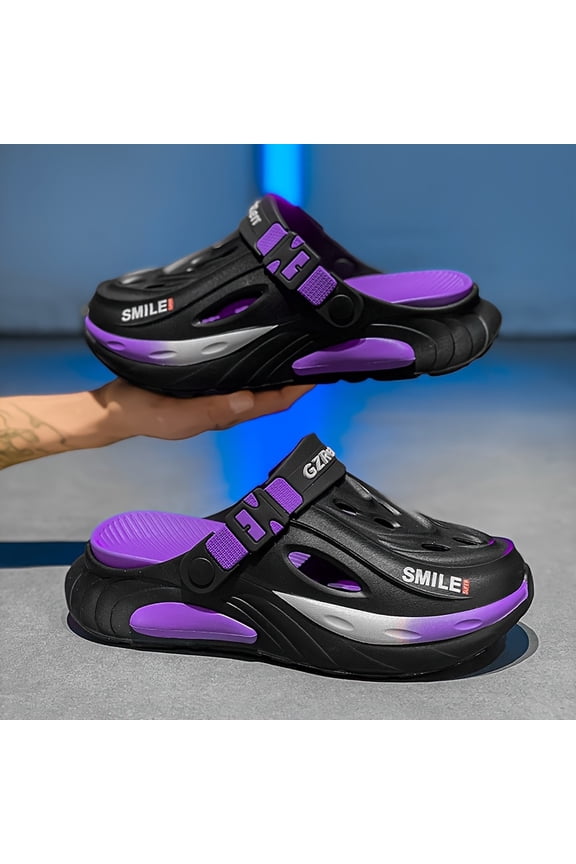 Men'S Casual EVA Mules & Clogs - Slip-On Summer Shoes with Textured Grip, Round Toe Design, and Comfortable Fit for Casual Attire, Summer Footwear | Sporty Design | EVA Material Shoe