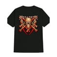 thumbnail image 1 of Men'S Casual Graphic T-Shirt - Skull & Crossbones Design, Black Short Sleeve Round Neck Tee, Perfect Gift for Men, Summer Fashion Top, Everyday Tshirt | Skull Print Top | Stretch Fabric Tee, 1 of 5
