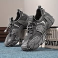 thumbnail image 1 of Men'S Casual Lace-Up Sneakers - Breathable Fabric Upper, Round Toe, Low Top, All-Season Comfort, Casual Sports Style, Breathable Casual Shoes | Durable Footwear | Modern Casual Sneakers, 1 of 8