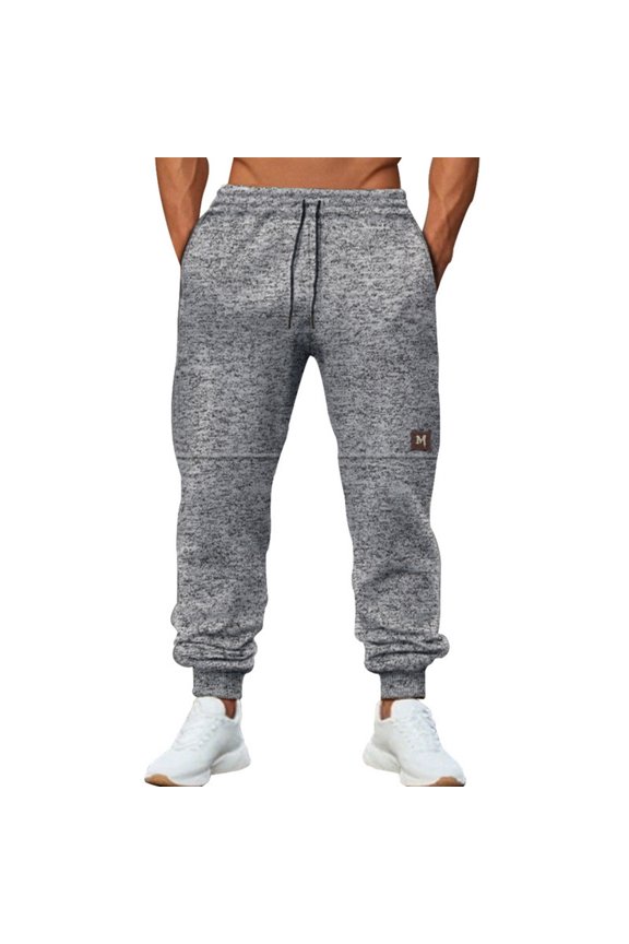 Men'S Casual Pants, Jogger With Elastic Waist, Relaxed Fit Casual Trousers For All-Season Daily Wear & Gift Ideas Pants Brown Cargo Men Black Pants Winter Clothes Outfits (3XL, Light Gray) ZManTrek