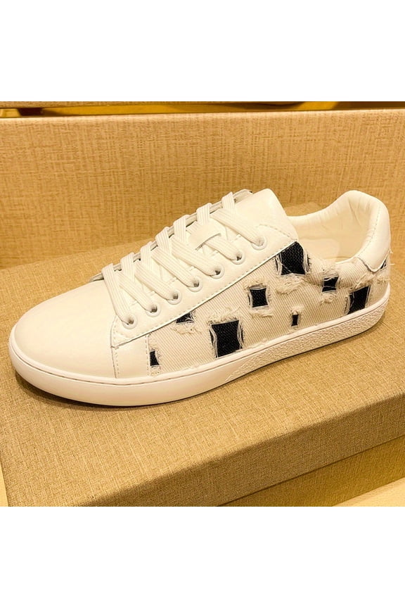 Men'S Casual Sneakers | Versatile Low-Top Shoes  Lace Closure, Round Toe - Perfect for Daily & Casual Wear with Microfiber Synthetic and Fabric Upper, Rubber Sole,