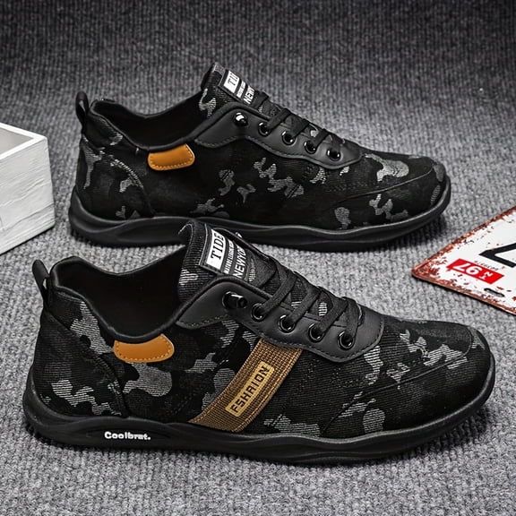 Men'S Casual Sports Shoes, Breathable And Comfortable, Versatile Camouflage Work And Hiking Shoes