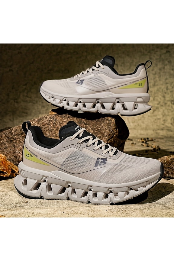 Men'S Casual Sports Shoes for Road Running, Outdoor Trail Running Shoes That Are Slip-Resistant, Durable, Breathable Mesh