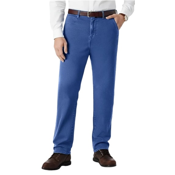 Men'S Casual Straight Leg Denim Pants Comfortable Stretch Fabric Jeans For Office Daily Wear And Weekend Outings Pants,Light Blue,34
