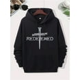 thumbnail image 1 of Men'S Christian Religious Cross Nail Print Hoodie - Stylish Athletic Sweatshirt with Pockets, Polyester Fabric, Regular Fit, Mature Design, Perfect for Casual Wear,, 1 of 6