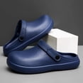 thumbnail image 1 of Men'S Cloud Cushion 2-In-1 Clogs, Soft Sole Non-Slip Closed Toe Slides, Medical Work Shoes, 1 of 3