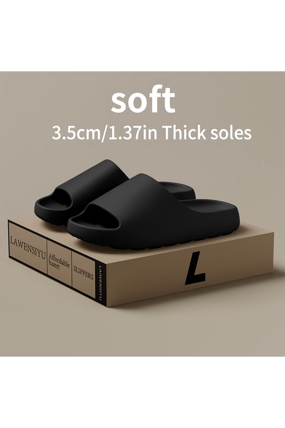 Men'S Coconut Slippers Eva | Solid Color, All-Season, Slip-On, Eva Material