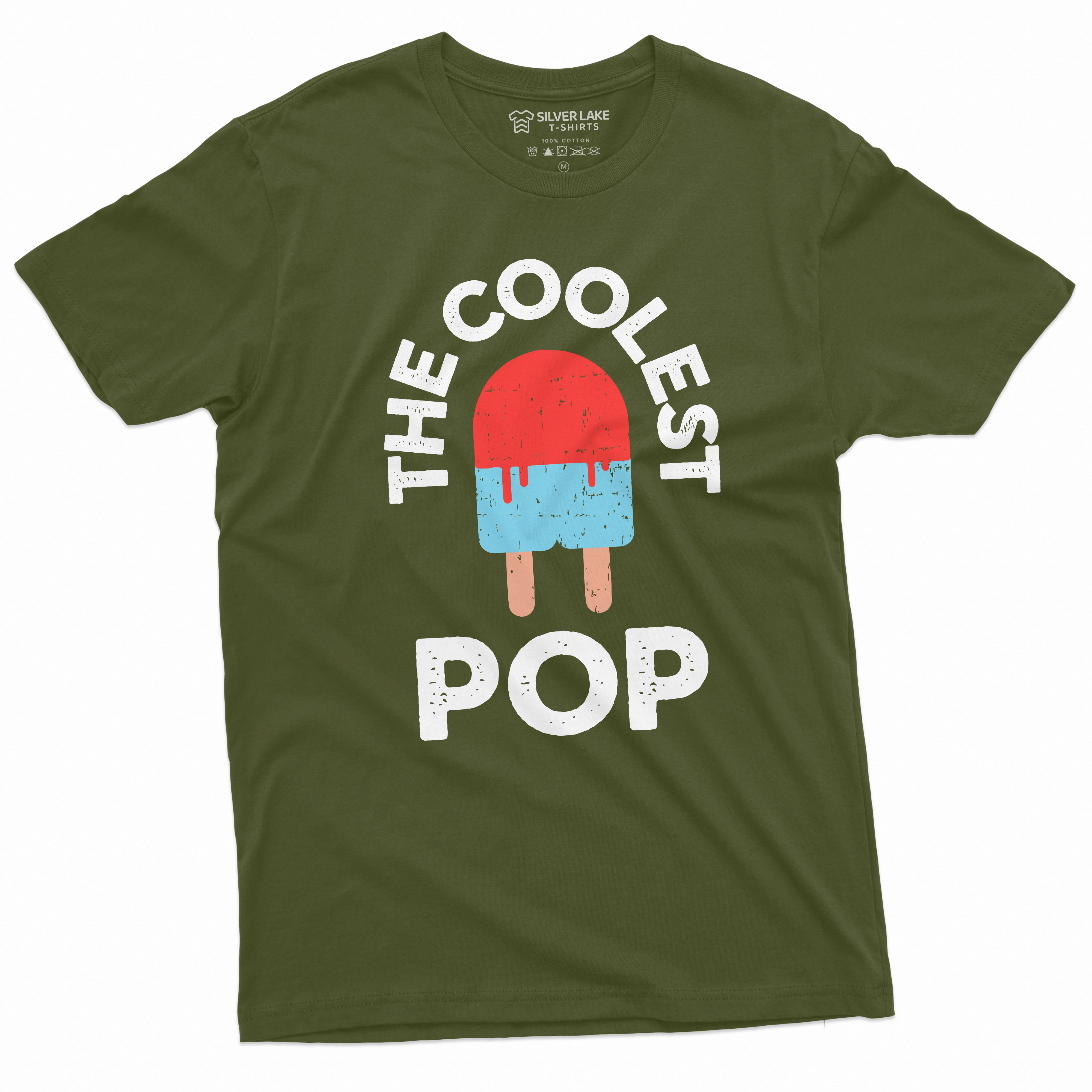 Men'S Coolest Pop Tee Shirt Fathers Day Grandpa Papa Tee Shirt