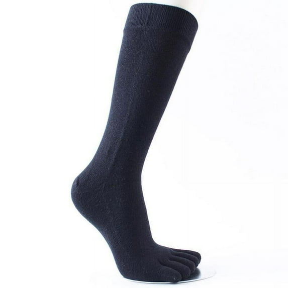Men'S Cotton Long Five Fingers Socks Cotton Breathable Toe Nice Socks L2P0