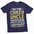 thumbnail image 1 of Men'S Crazy Uncle Funny Tee Shirt Gif For Birthday Tee Humor Tee Shirt (X-Large Navy Blue), 1 of 5
