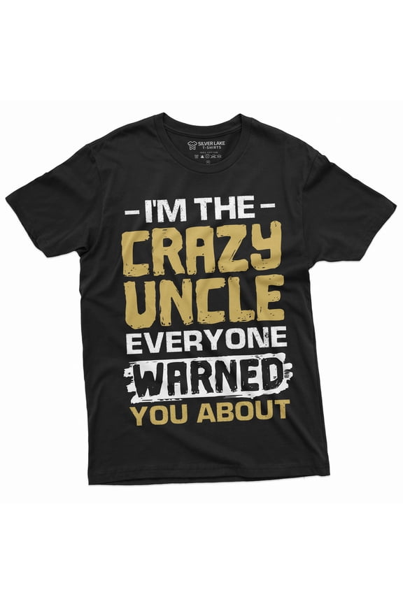 Men'S Crazy Uncle Funny Tee Shirt Gif For Birthday Tee Humor Tee Shirt