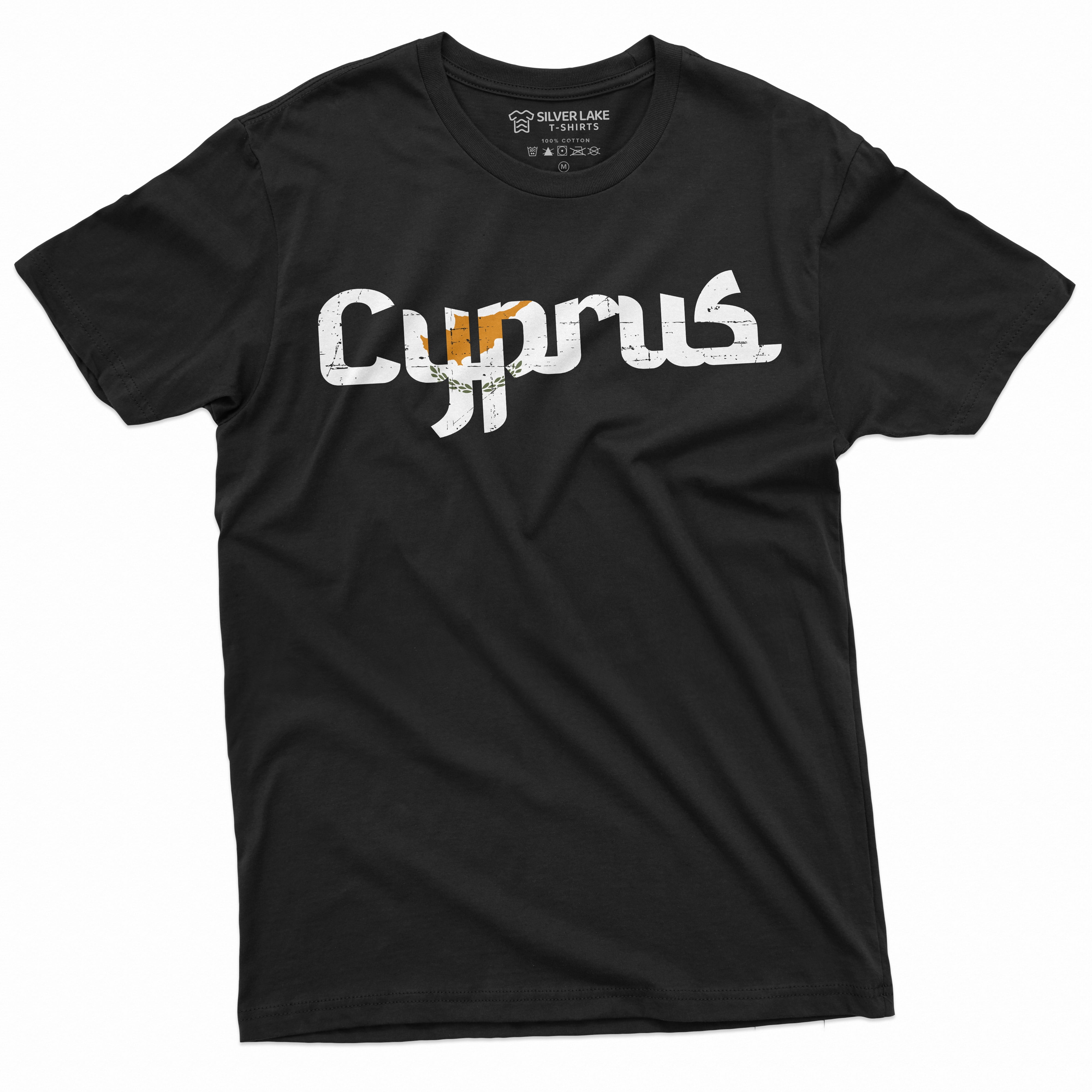 Men'S Cyprus T-Shirt Nation Flag Coat Of Arms Republic Of Cyprus Tee ...