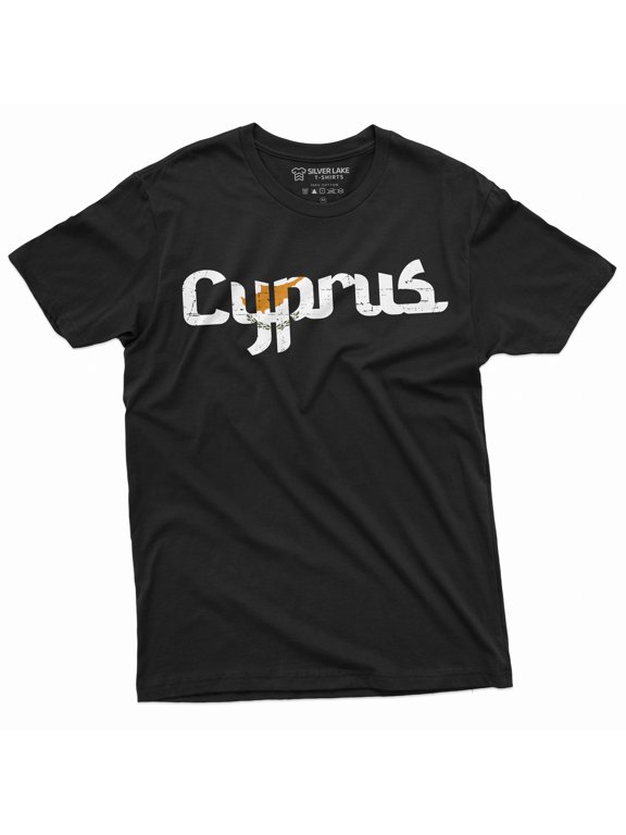 Men'S Cyprus T-Shirt Nation Flag Coat Of Arms Republic Of Cyprus Tee Shirt