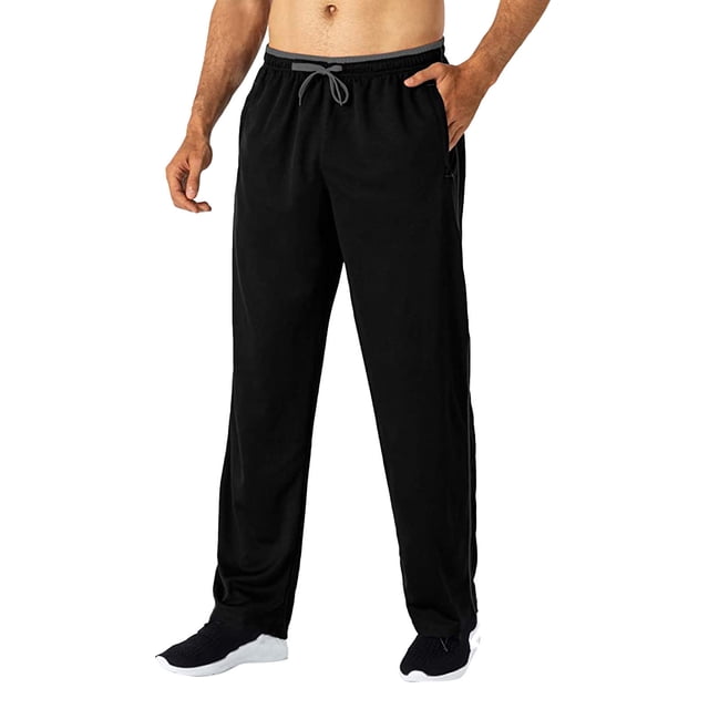 Men'S Elastic Waist Multi Color Sports Pants With Zipper Pocket